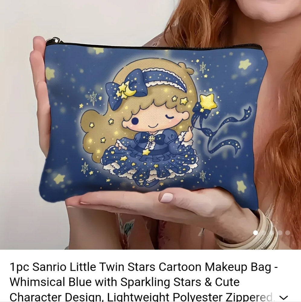 Sanrio Little Twin Stars Makeup Bag - Picture 1 of 1